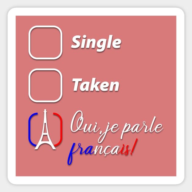 Yes, I speak French Sticker by LoveEndlessVibes